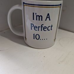 Vintage 1982 I'm A Perfect 10....INCHES Mug by Anonymously Yours