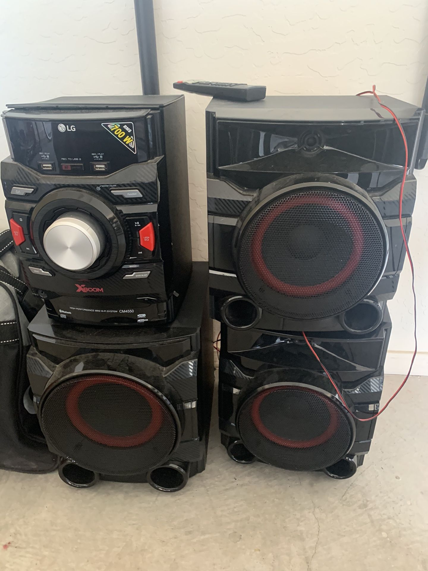 LG XBoom Speakers w/ Bass