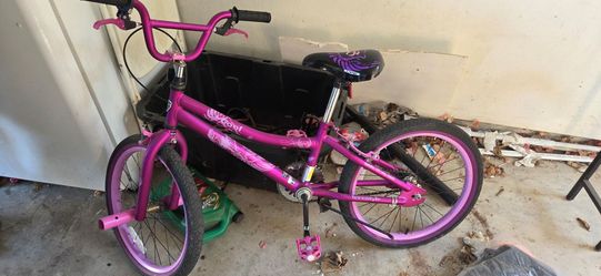 Girls bicycle with training wheels