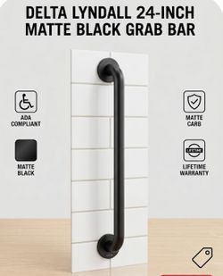 Bargain Hot Sale: Delta Lyndall 24" Towel Bar - Matte Black - $45
