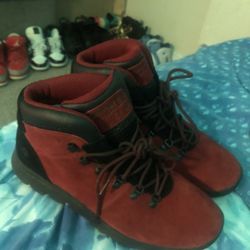 Size 12 Red Timberland 
