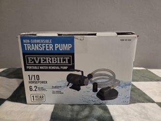 Everbilt Self Priming Transfer Water Removal Pump Brand New (Price Is Firm)