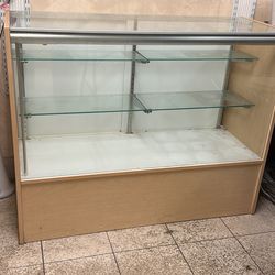 Glass Retail Display Case – 48” Wide / Store Counter – Good Condition