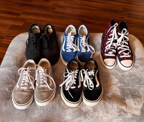 vans and Converse shoes￼
