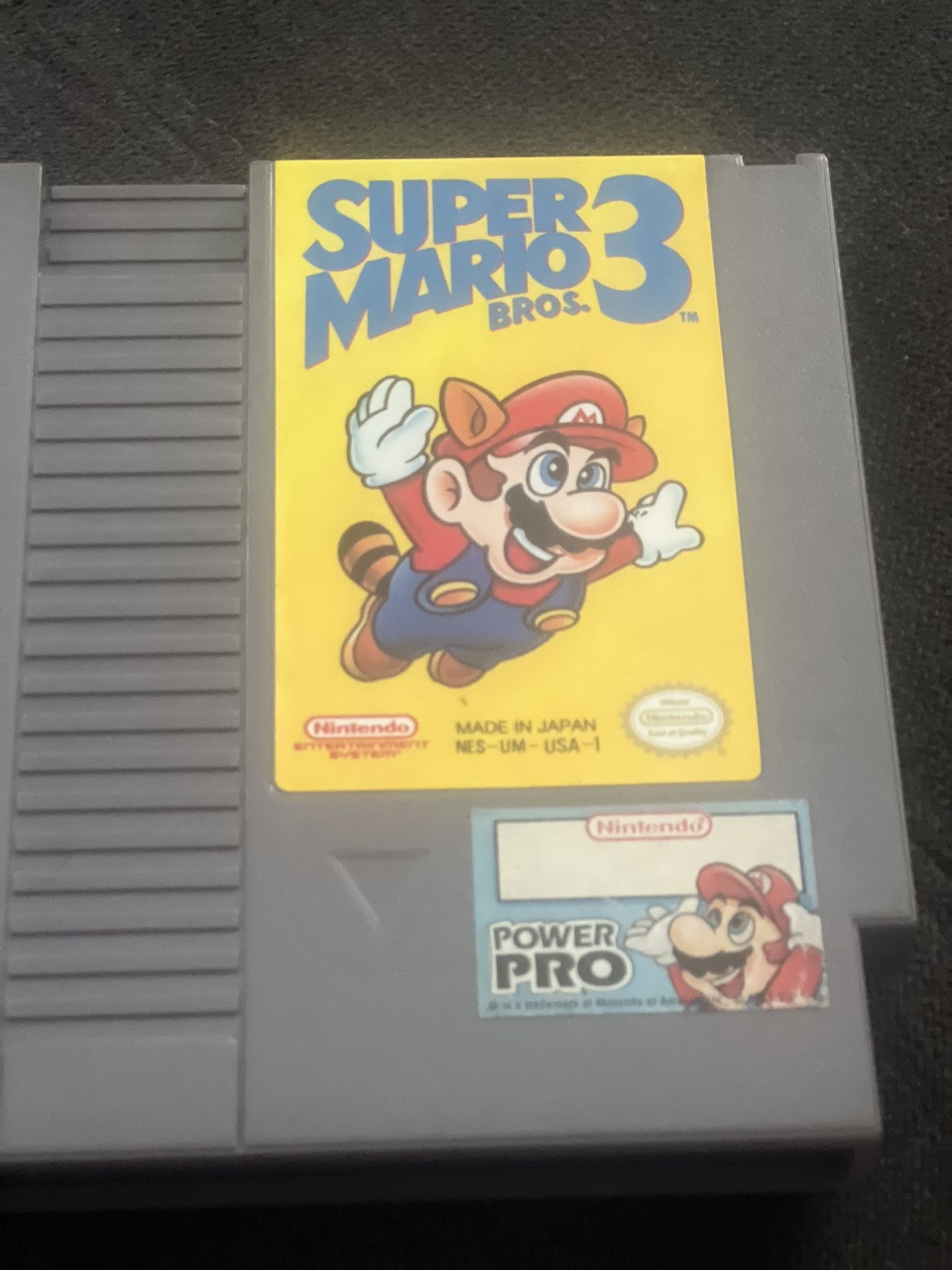 Original Super Mario Bros 3 game for Nintendo NES