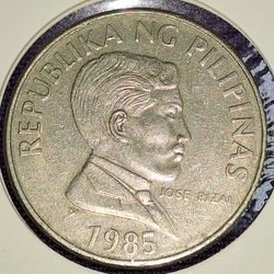 1985 Philippines 1 Piso Coin