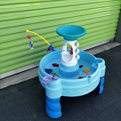 Step 2 sand and water table with fishing pole