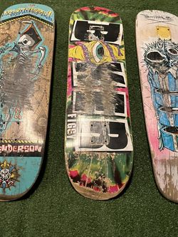 3 Used Skateboard
