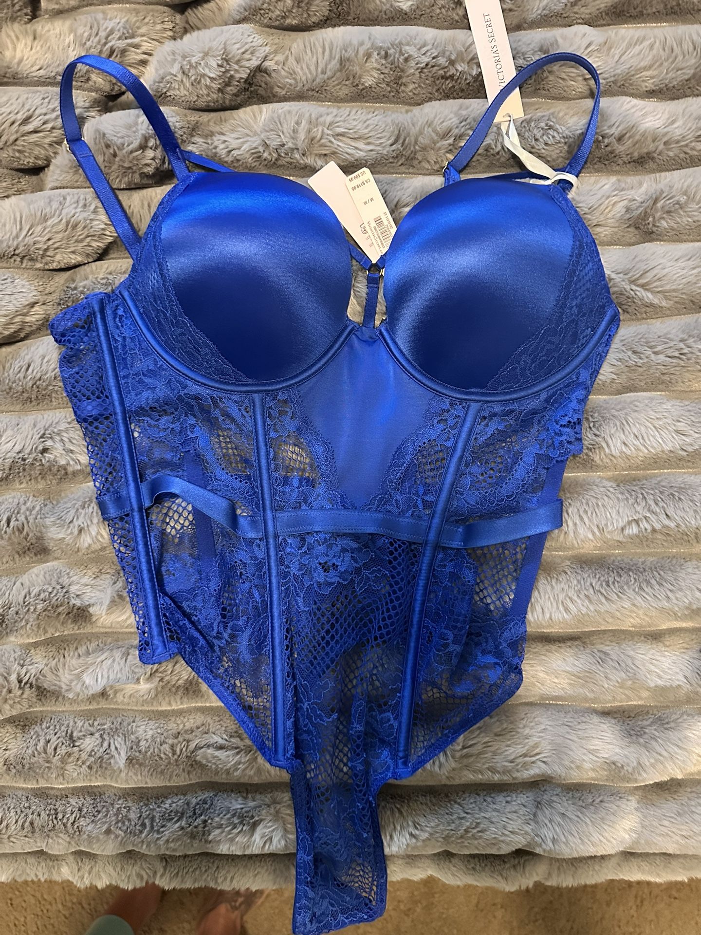 NEVER WORN VICTORIA SECRET ROYAL BLUE BODYSUIT