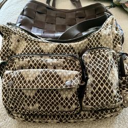 Two Large Vintage Excellent Condition Harvey Seatbelt Bag And Brooklyn Industry Bag
