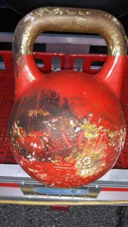 "Kettle ball". 71 pounds