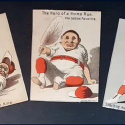 1800s Vintage Baseball Propaganda Cards 