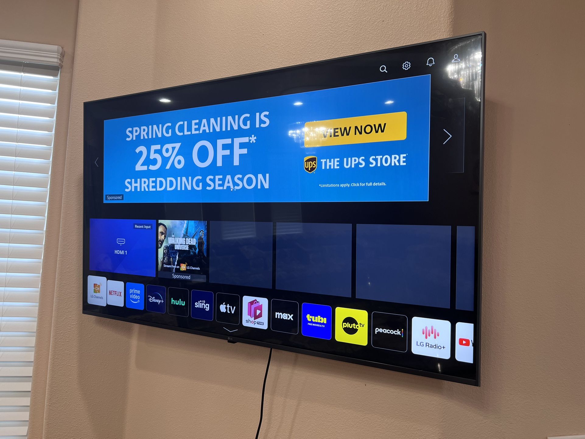 LG 56” Smart TV