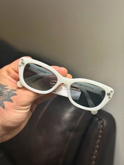 Wow 😮!! New Swarovski SK6019 Crystal Sunglasses – Milky White – New w/ Tag !
