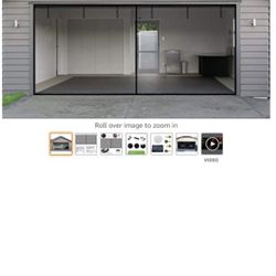 Magnetic Two Car Garage Door Screen 16x7 Fiberglass