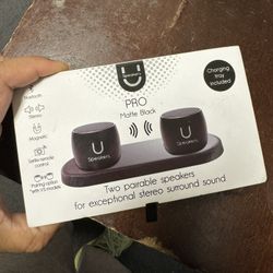 U Speaker Pro Matte Black Two Pair Able Speaker In Box 