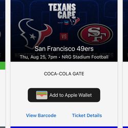 Texans Vs 49ers