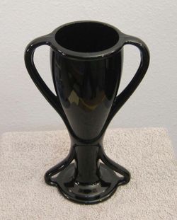 Black Amethyst handled goblet