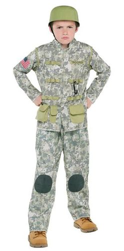 Halloween Boys set soldier size medium 8-10 years
