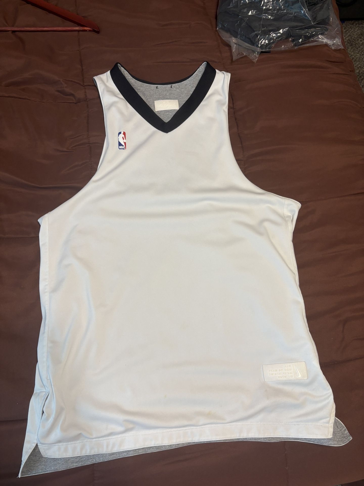 NWT Nike x Fear of God NBA Reversible Basketball Jersey Tank Top Men Large FOG