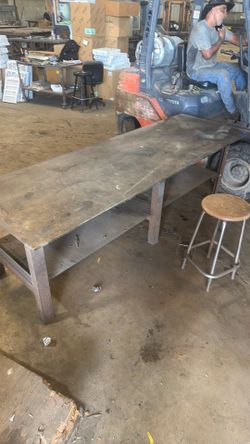 Steel work bench/table