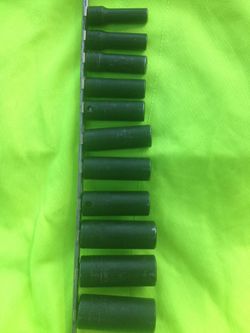 Snap on long socket set
