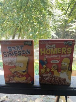 Simpsons cereal boxes unopened