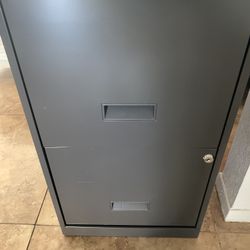 Two Drawer Filing Cabinet With No Keys - $20