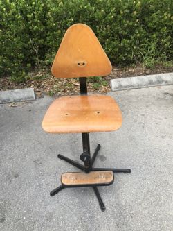 Vintage bent plywood stool