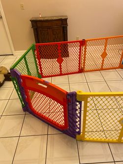 Colorful Plastic Baby Play Yard Pen