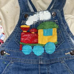 Hand Painted Overalls