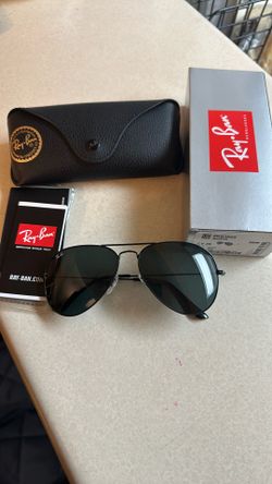 Ray Ban Aviator 3025 62 Size Black
