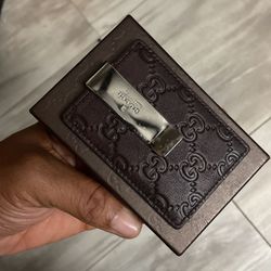 Gucci Cardholder w/ Money Clip  Wallet men, Gucci men, Money clip wallet