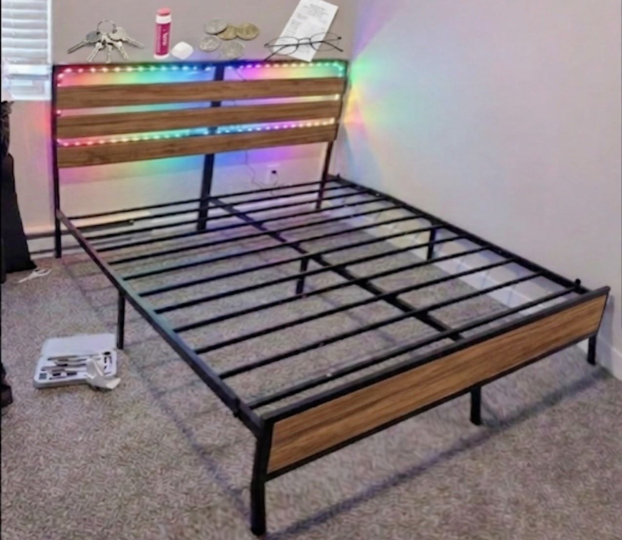 Brand new queen bed frame