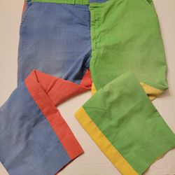 Womens 1990s Vintage Talbots Quad Colored Slacks 19" Waist