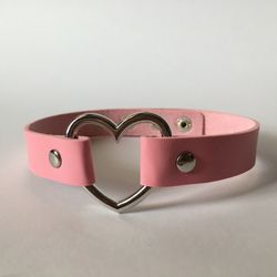 Aesthetic Choker Pink Heart