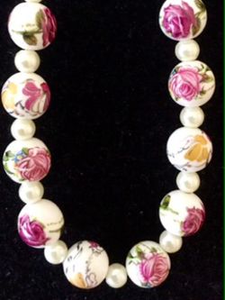 Rose pearl necklace / Jewelry for MOM 💝🌺🌹