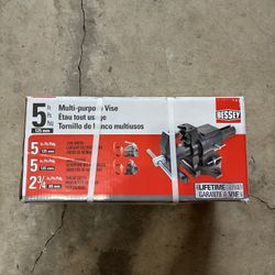 BESSEY 5 in. Multi-Purpose Rotating Pipe and Bench Vise w/Swivel Base