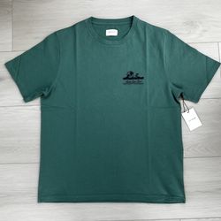 NEW RARE Aime Leon Dore pine green unisphere tee tshirt sz L