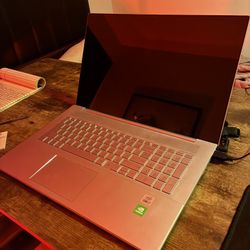 HP envy 17in laptop, Nvidia GPU, 16GB RAM, Intel i7, 500GB Storage