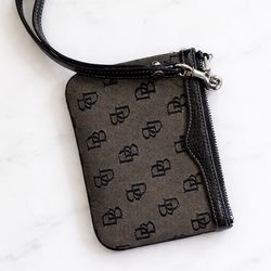 Dooney & Bourke Black Monogram Mini Wristlet 🖤👜✨