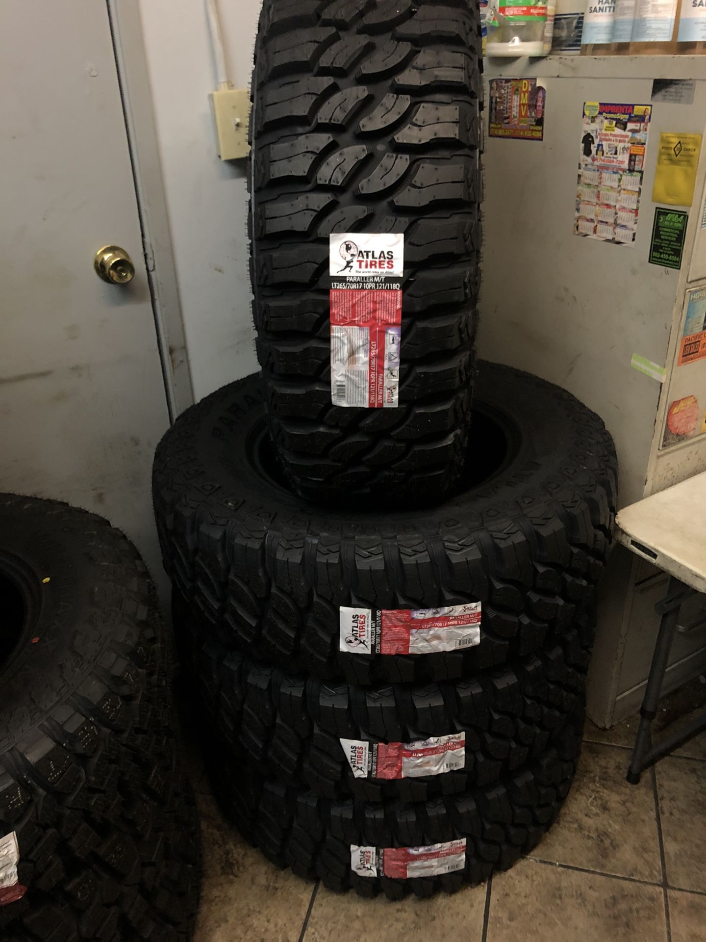 Set Of Atlas Lt265/70/17 New