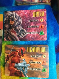 Marvel game cards