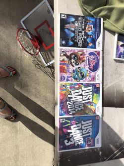 Four hardly used dance wii games