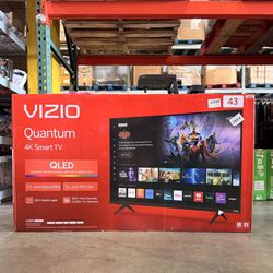 Vizio 43” Quantum 4K  QLED Smart TV Brand New In Box 