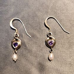 925 Sterling Silver Heart Shape Earring