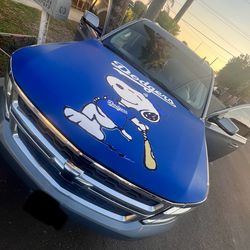 Dodgers hood cover