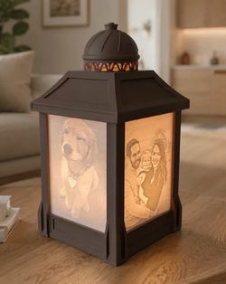 Personalized Lithophane Lantern – Custom Photo Lamp
