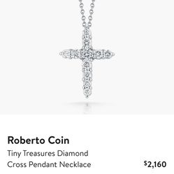 Roberto Coin Diamond Cross Pendant