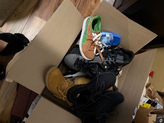 Lots of Boys shoes and slides Some brand new!